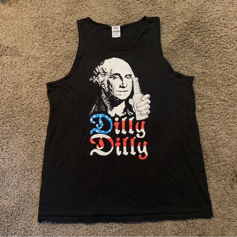 Dilly Dilly George Washington Tank Top Large